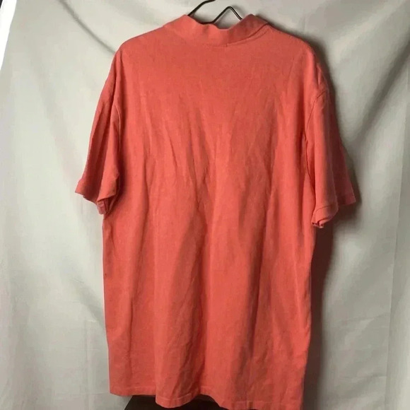 POLO RALPH LAUREN MENS SIZE XLT CORAL POLO SHIRT 100% COTTON LAVENDAR EMBLEM - Picture 11 of 12